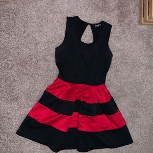 Short fit and flare prom/homecoming dress